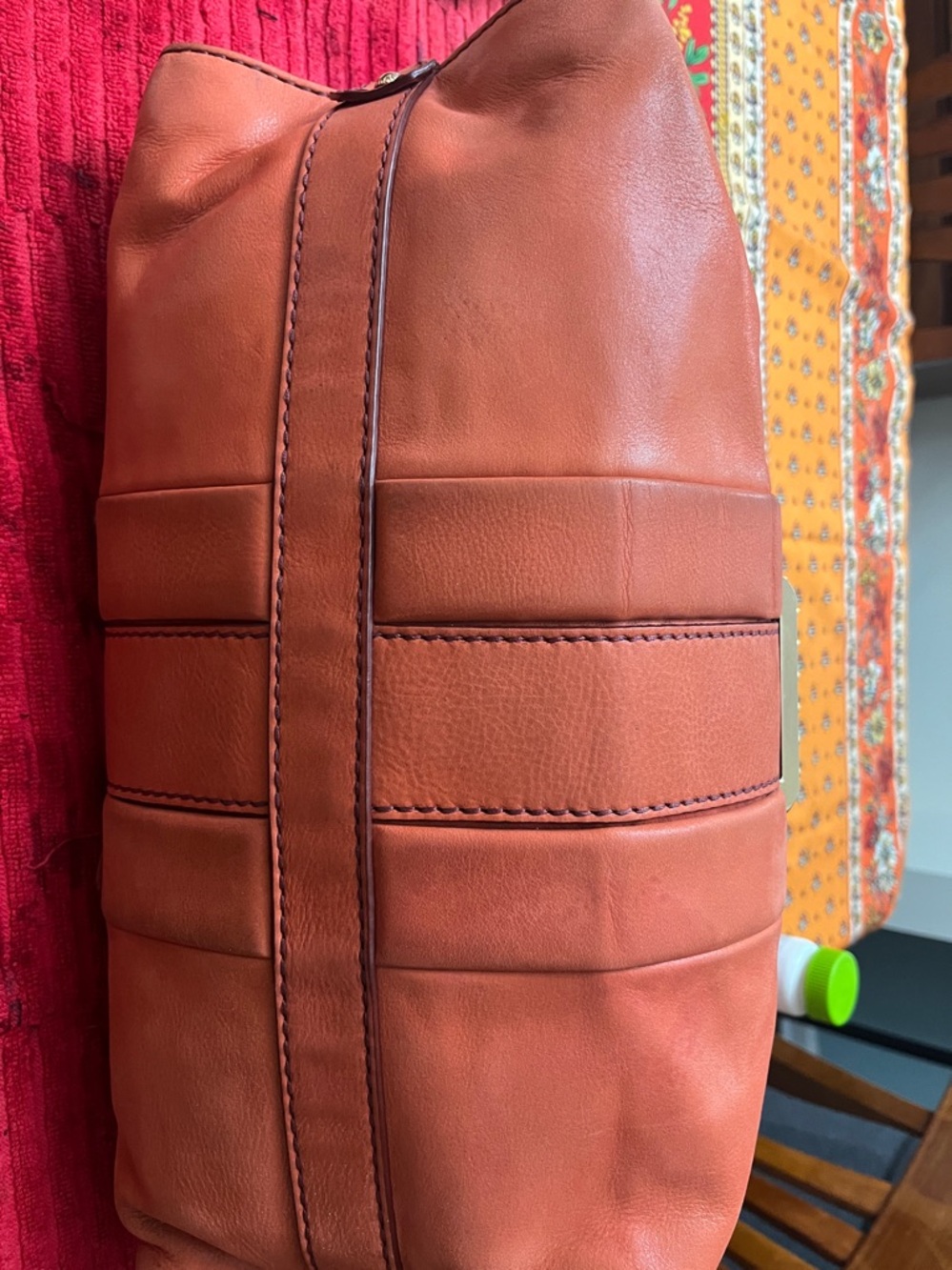 Tod's  nubuck Leather Shoulder Bag with Gold Hardware - Picture 12 of 16